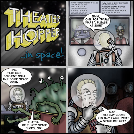 guest strip, Shawn Miller, Big Pond, space