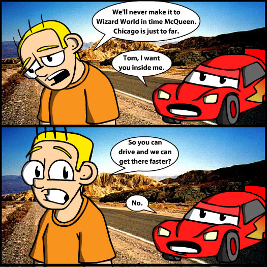 guest strip, Cars, Carl Kloster, The Third Half, Wizard World Chicago, Lightning McQueen