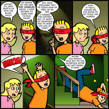 IF BY IVORIES YOU MEAN STAIRCASE